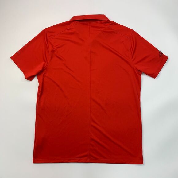 Nike Golf Shirt Mens L Large Red Moisture Wicking Performance Victory Polo - Picture 4 of 13